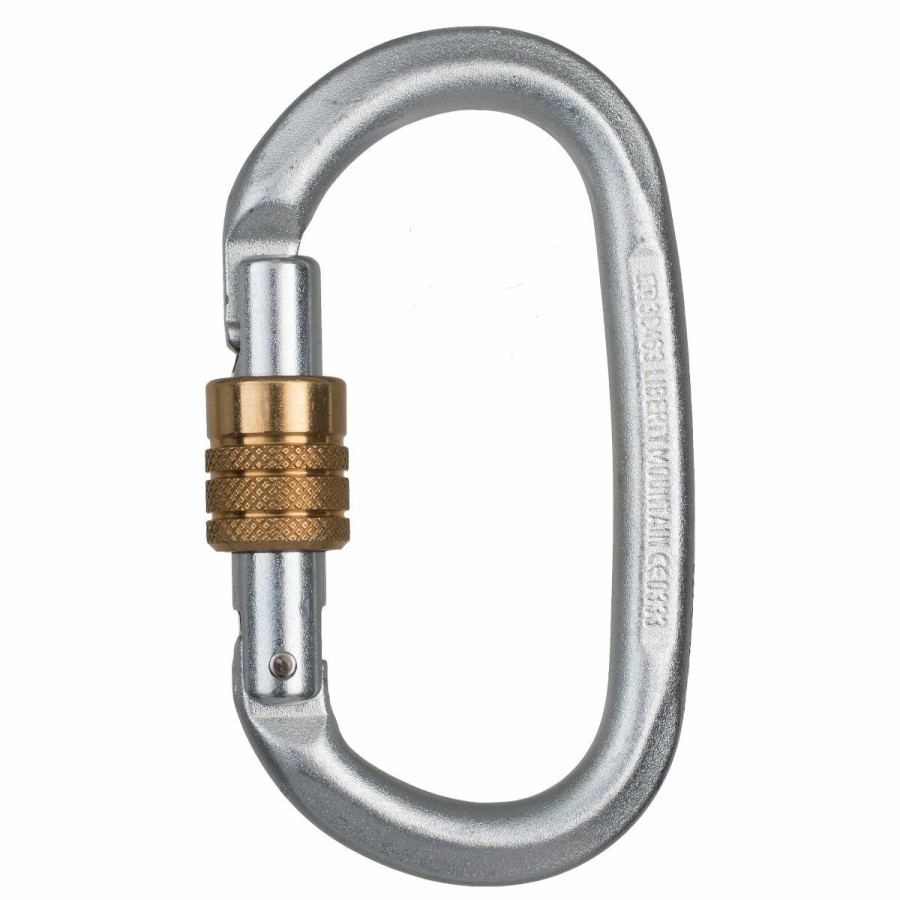 Carabiners & Quickdraws * | Liberty Mountain Steel Heavy Duty Key Lock Oval