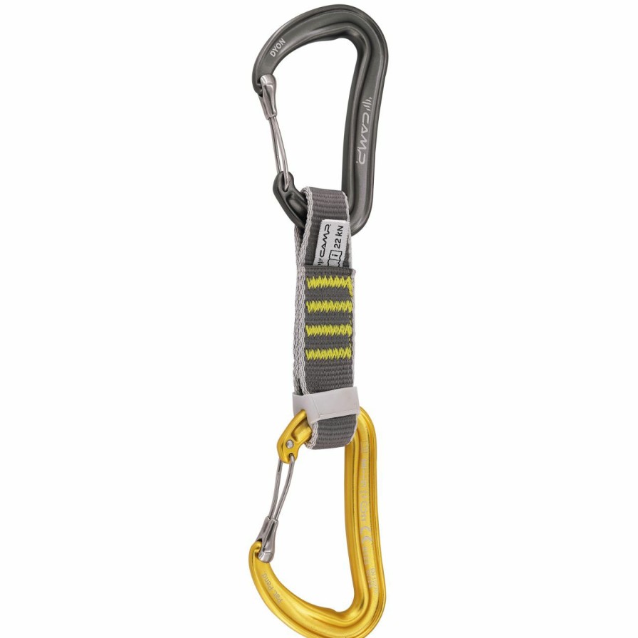 Carabiners & Quickdraws * | Camp Dyon Express Ks Quickdraw Gunmetal / Yellow