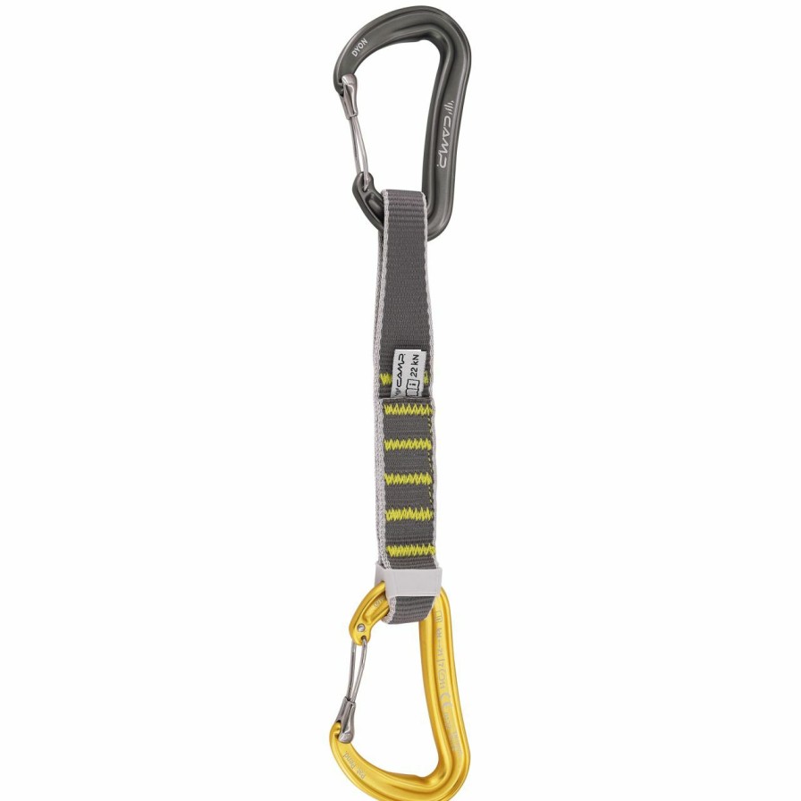 Carabiners & Quickdraws * | Camp Dyon Express Ks Quickdraw Gunmetal / Yellow