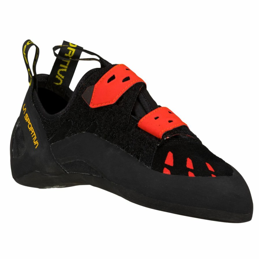 Climbing Shoes * | La Sportiva Tarantula Men'S Black / Poppy