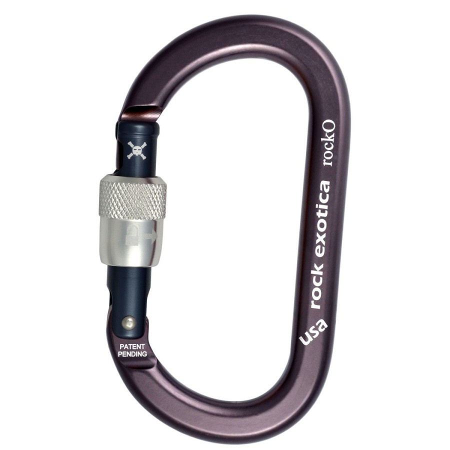 Carabiners & Quickdraws * | Rock Exotica Rocko Screw-Lock Plum