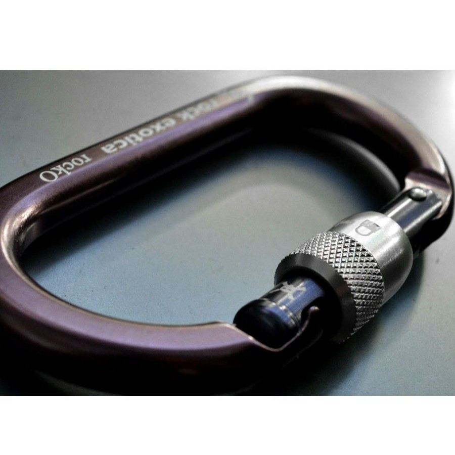 Carabiners & Quickdraws * | Rock Exotica Rocko Screw-Lock Plum