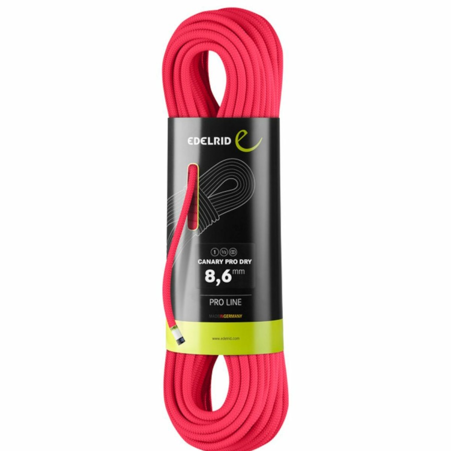 Ropes & Cordage * | Edelrid Canary Pro Dry 8.6Mm