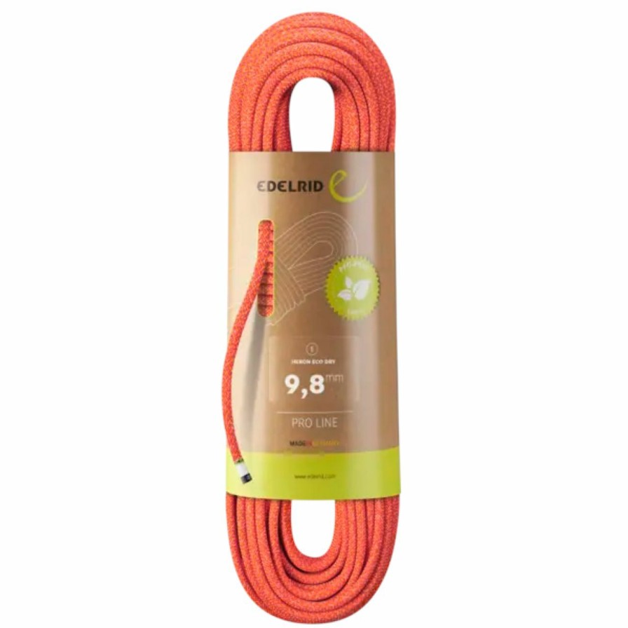 Ropes & Cordage * | Edelrid Heron Eco Dry 9.8Mm Fire