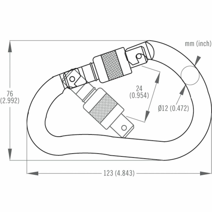 Carabiners & Quickdraws * | Dmm 12Mm Boa Steel Screwgate