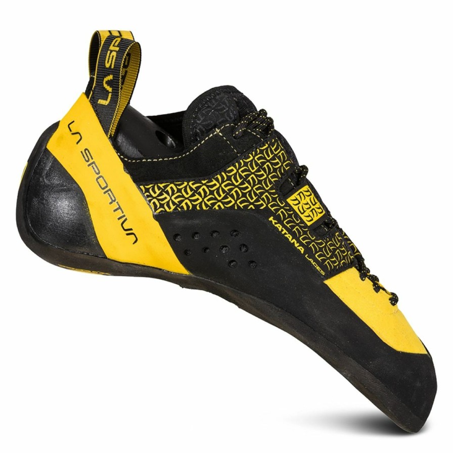 Climbing Shoes * | La Sportiva Katana Lace Men'S Yellow / Black