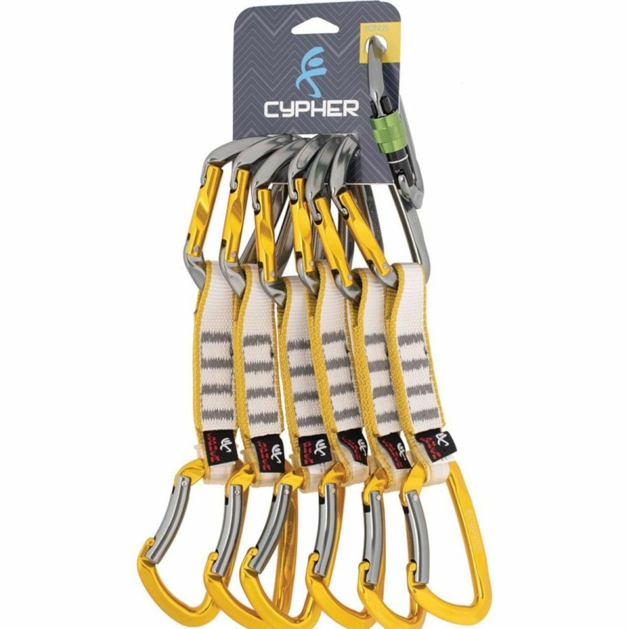 Carabiners & Quickdraws * | Cypher Vesta Sport Quickdraw 12Cm 6 Pack