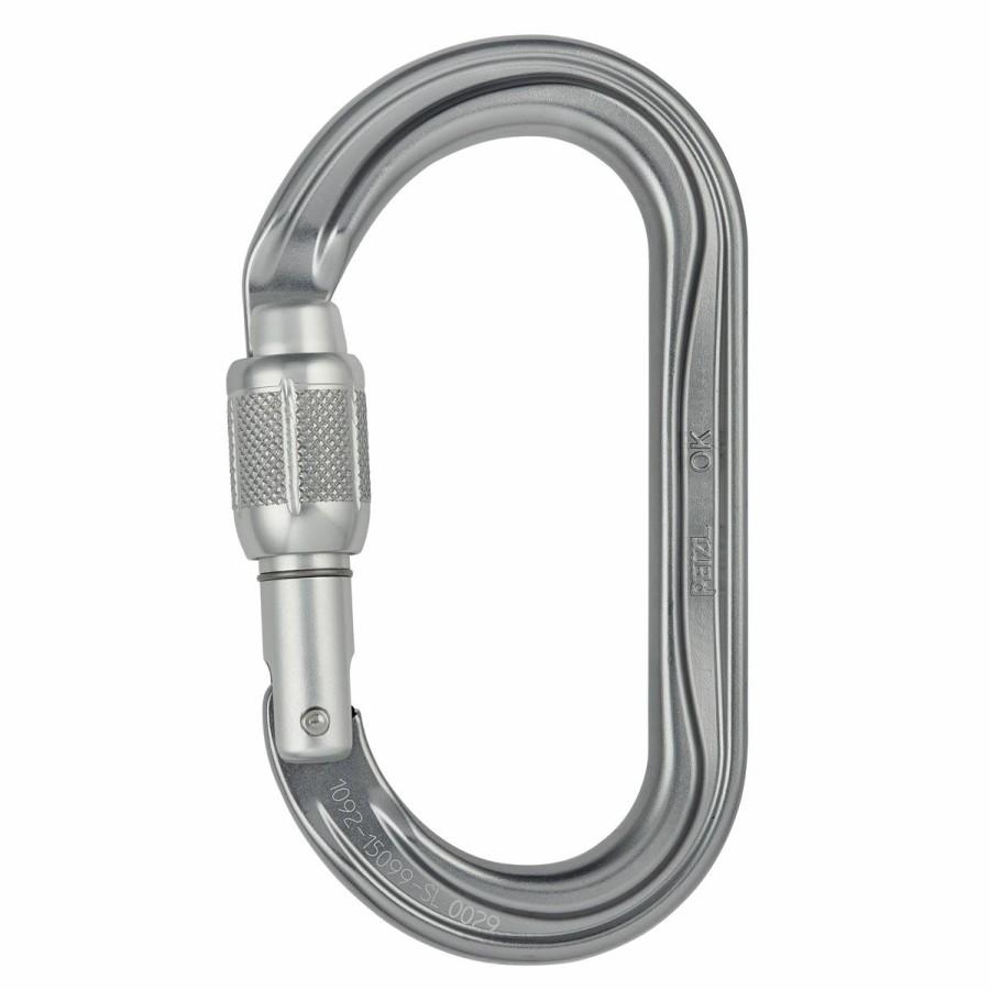 Carabiners & Quickdraws * | Petzl Ok Screw-Lock