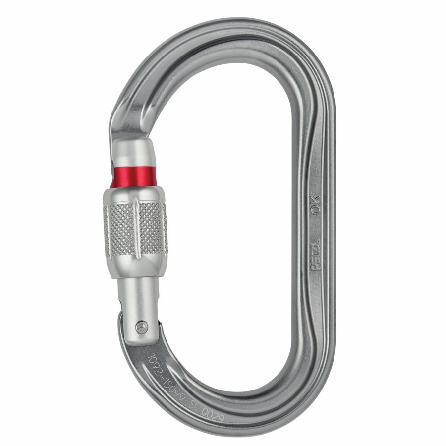 Carabiners & Quickdraws * | Petzl Ok Screw-Lock